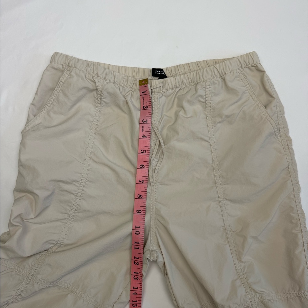 H&M Cream Parachute Cargo Pants XS Drawstring Lightweight Utility - Picture 13 of 14